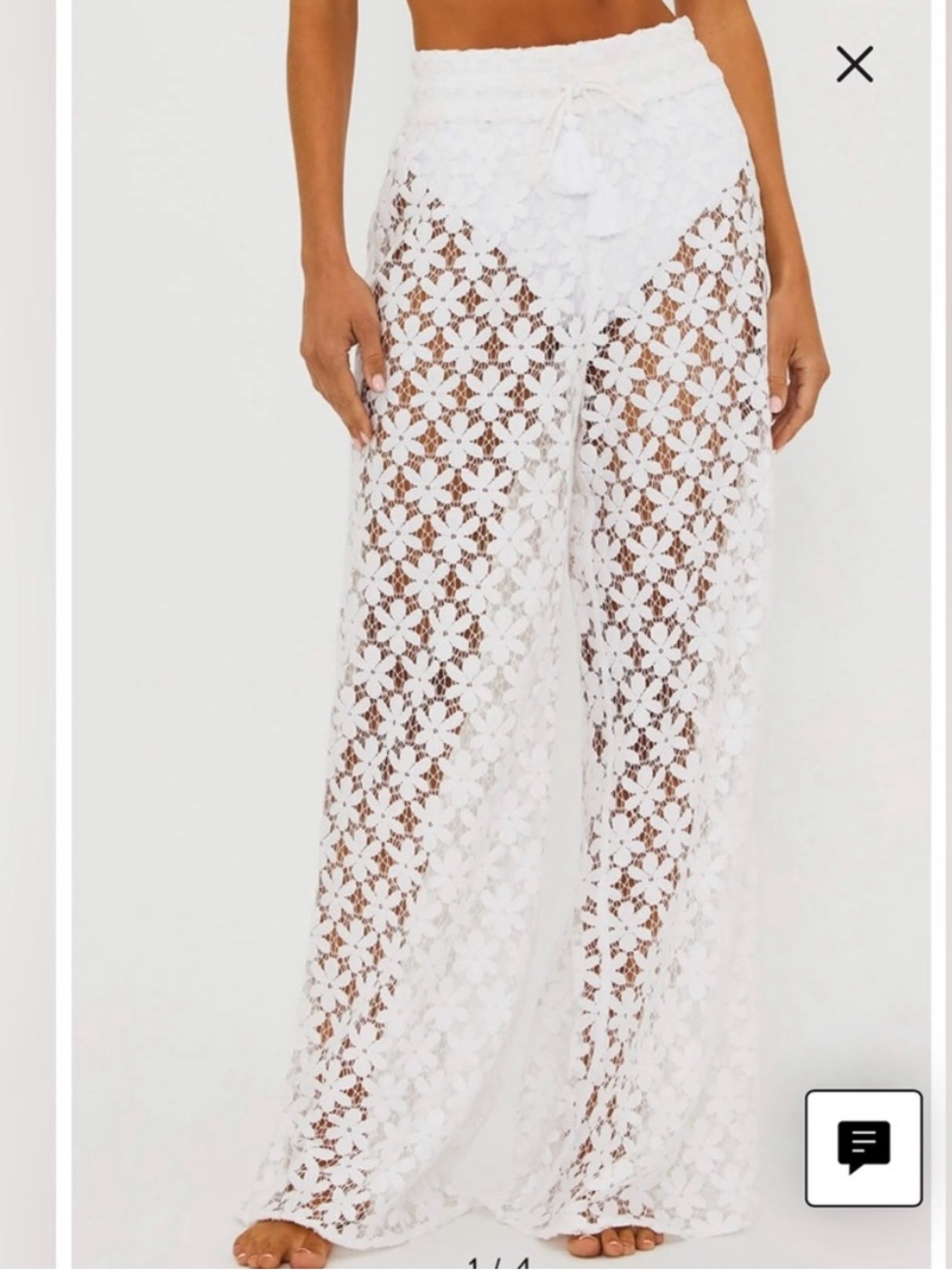 Beach Riot-Foster Wide Leg Lace Cover-Up Pants